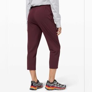 lululemon athletica Burgundy Cropped Pants